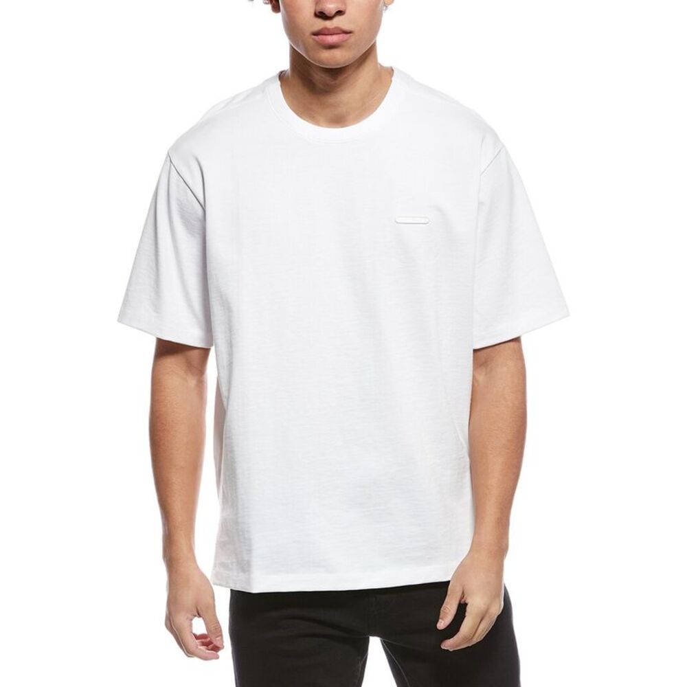 Helmut Lang Mens  Heavy Knit T-Shirt, White